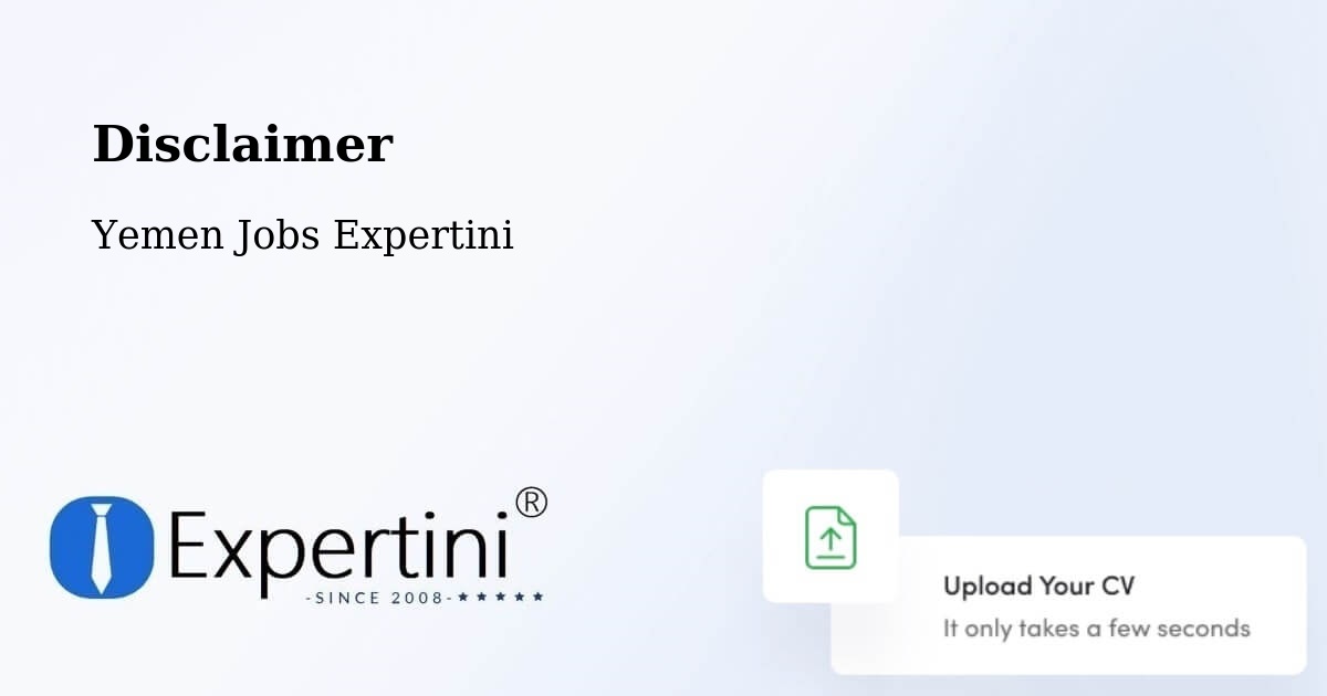 Disclaimer – Dar Sad - Yemen Jobs Expertini